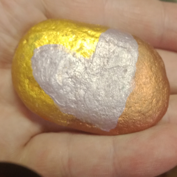 3 pack bundle of Hand-painted Rock Art Stone Art homemade bundle of art decor - Picture 4 of 4